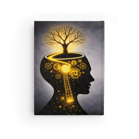 Mindscape Journal — Illuminated Tree & Road Head Hardcover Notebook