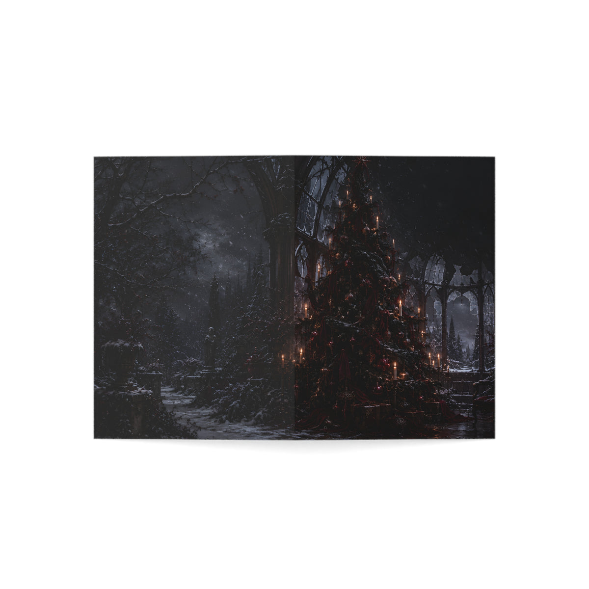 Haunted, Not Hosting | Funny Gothic Christmas Card
