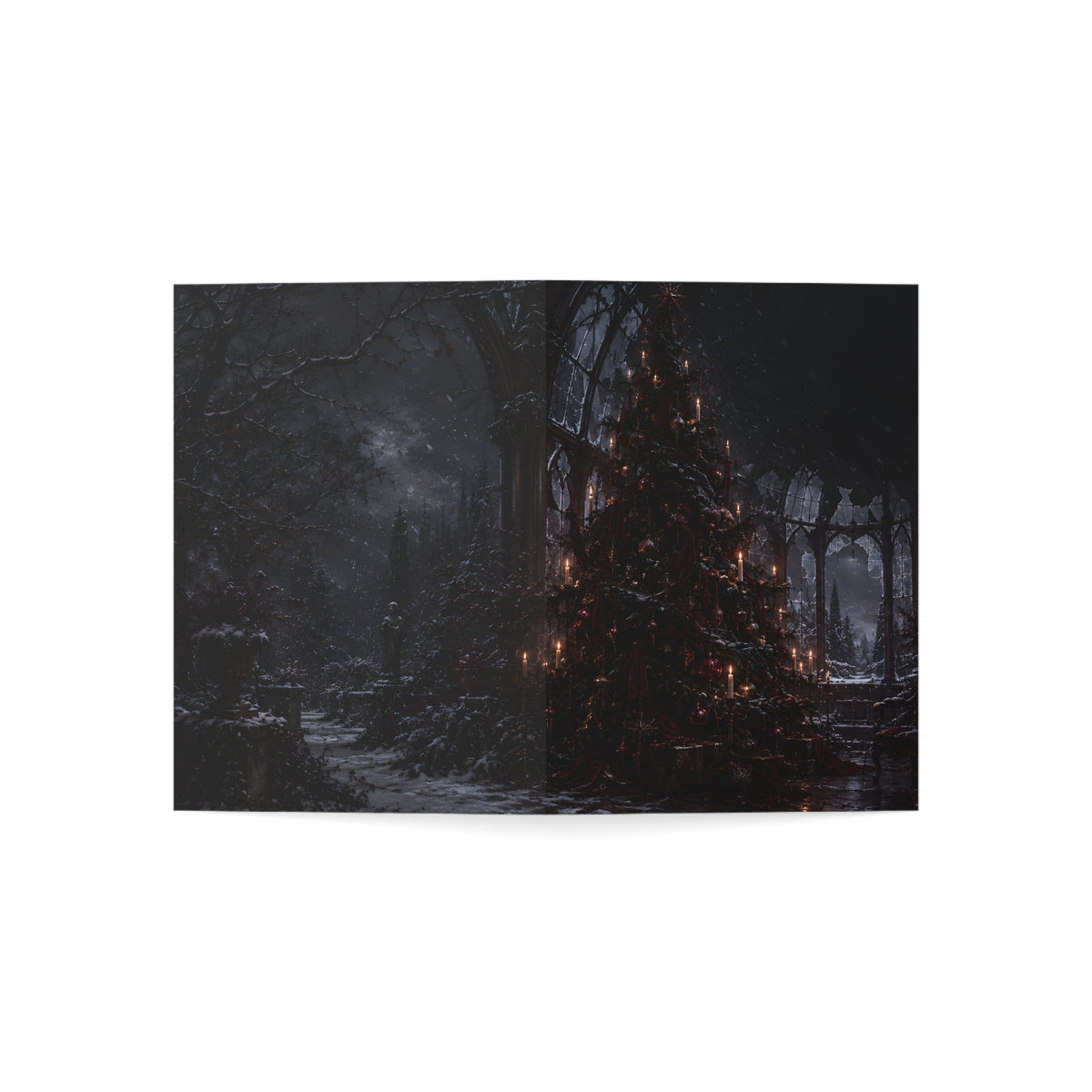 Haunted, Not Hosting | Funny Gothic Christmas Card