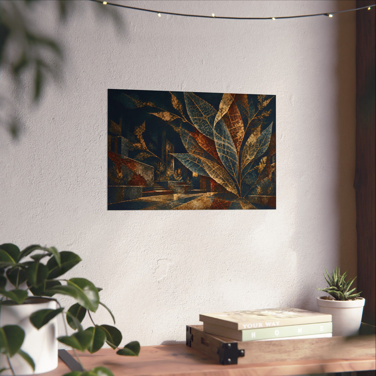 Where the City Takes Root | Abstract Botanical Matte Poster