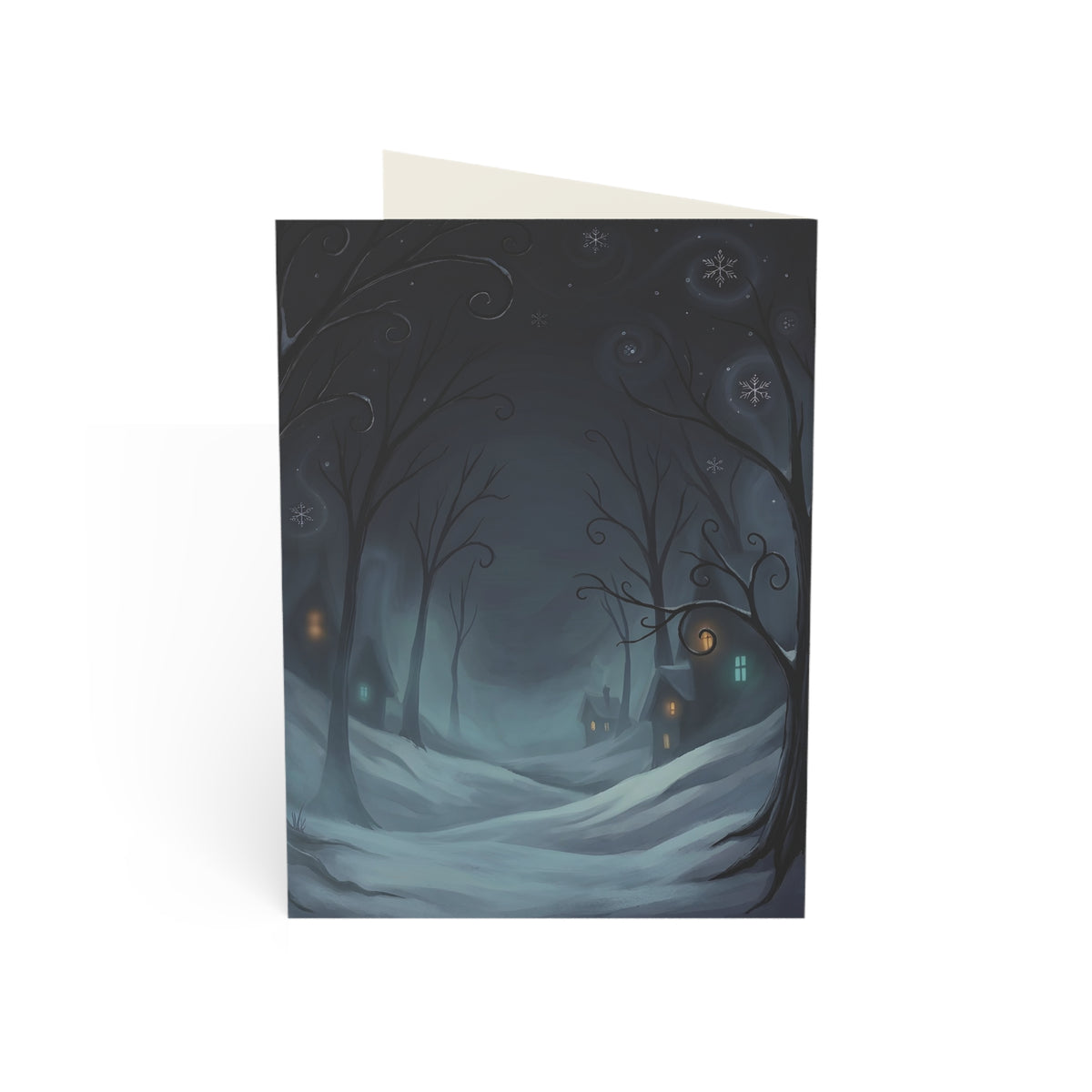 Where Crooked Trees Whisper | Eerie Christmas Greeting Card