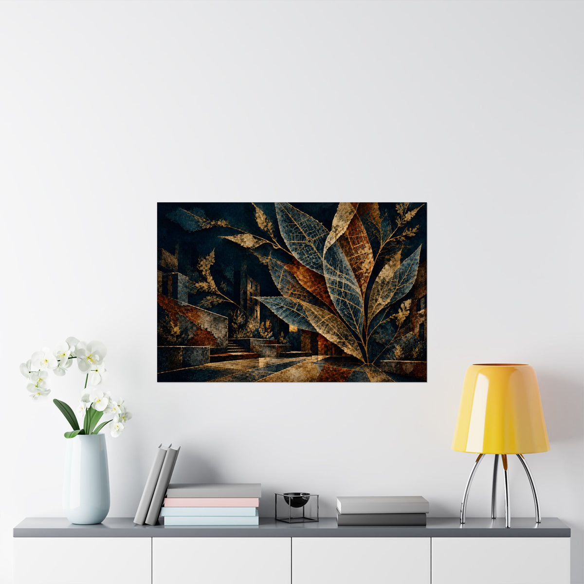 Where the City Takes Root | Abstract Botanical Matte Poster