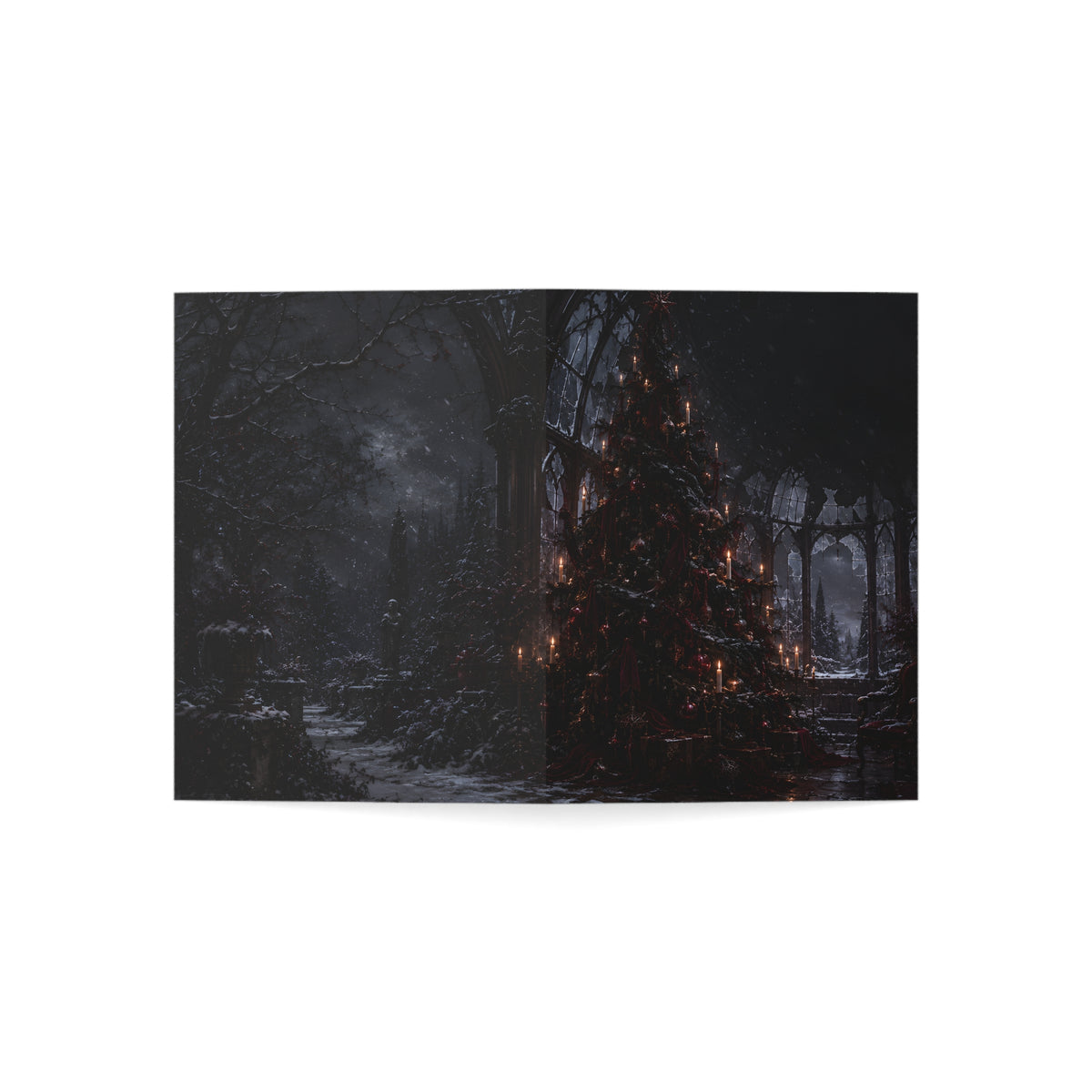 Haunted, Not Hosting | Funny Gothic Christmas Card