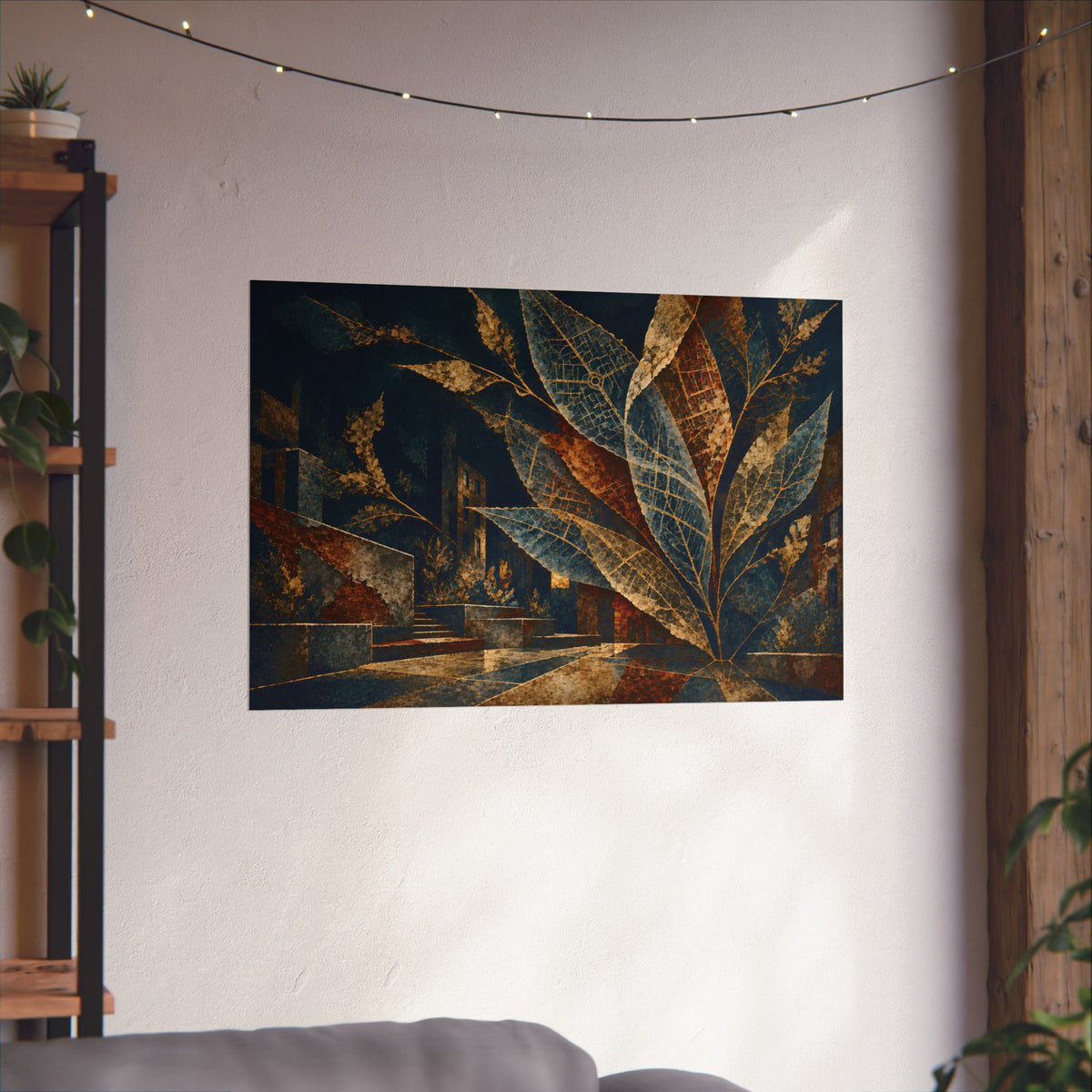 Where the City Takes Root | Abstract Botanical Matte Poster