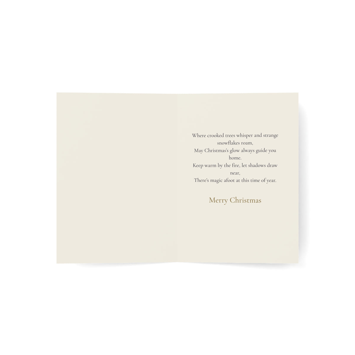 Where Crooked Trees Whisper | Eerie Christmas Greeting Card
