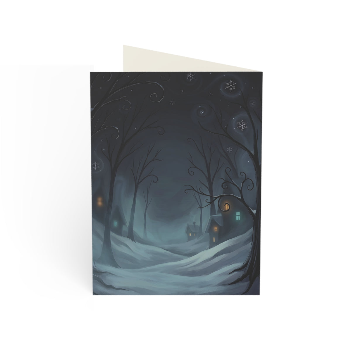 Where Crooked Trees Whisper | Eerie Christmas Greeting Card