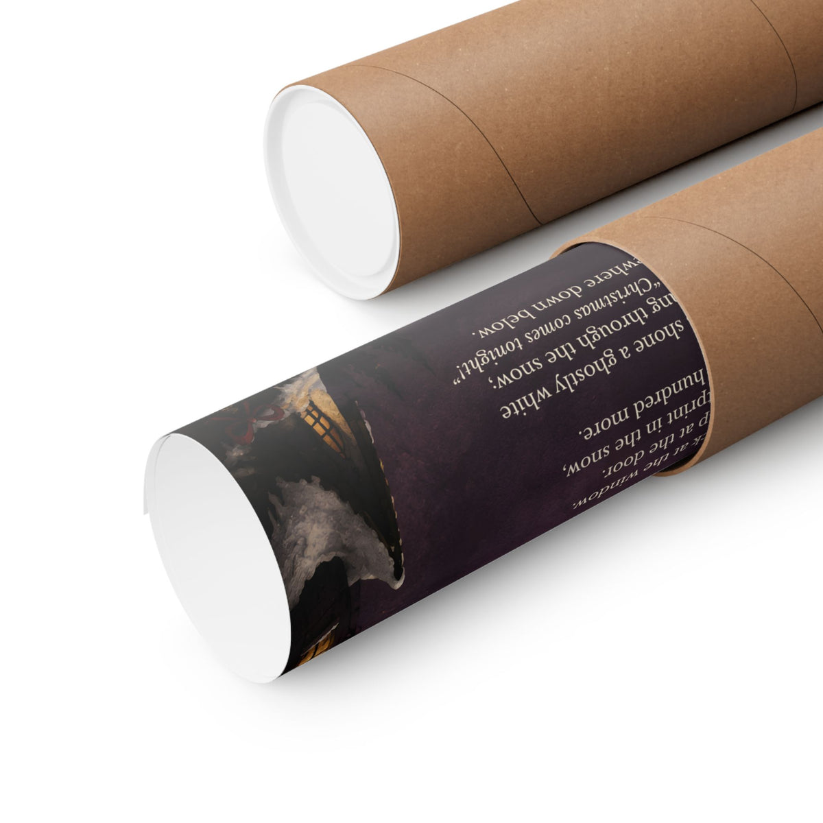 The Night Before Never | Gothic Christmas Poetry Matte Poster