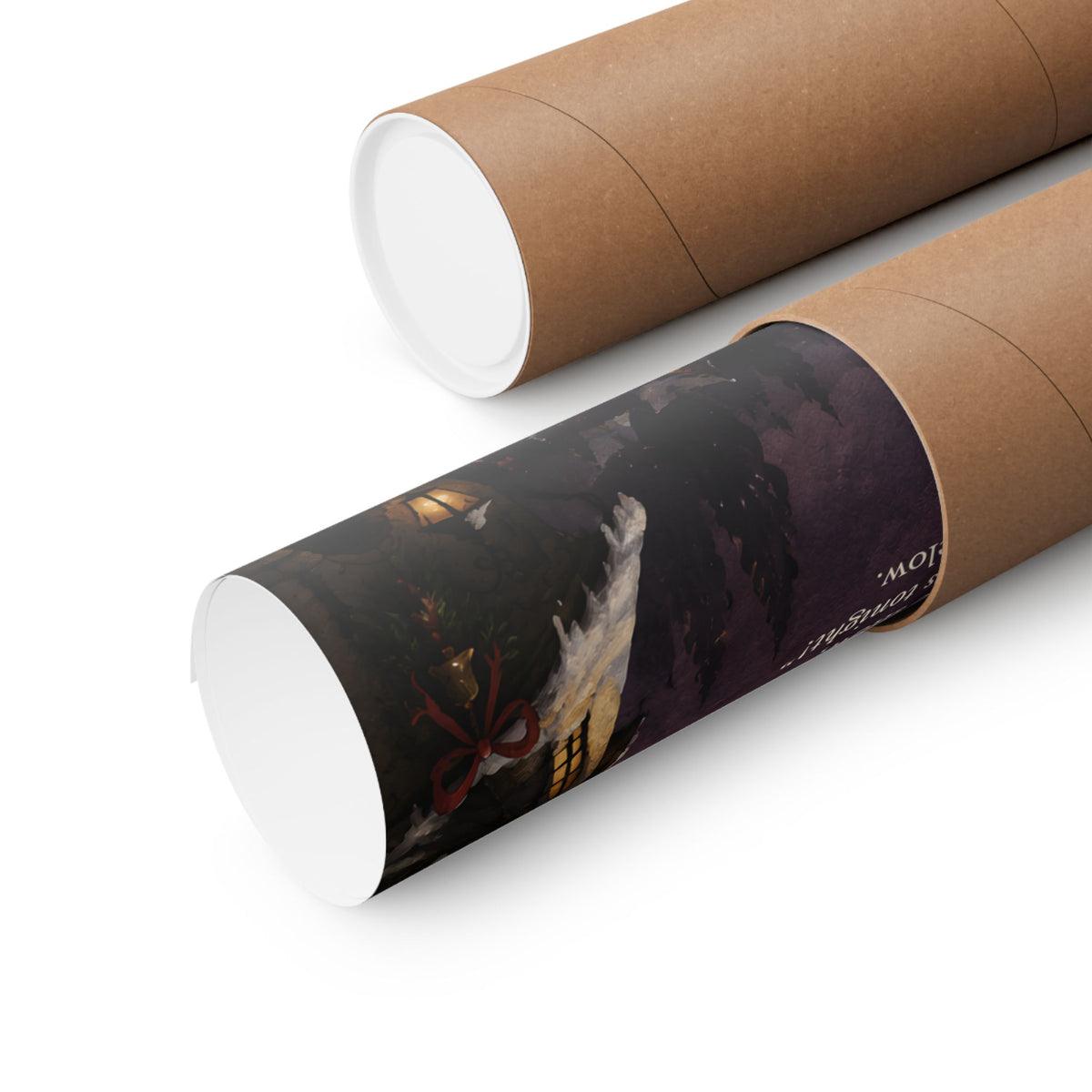 The Night Before Never | Gothic Christmas Poetry Matte Poster