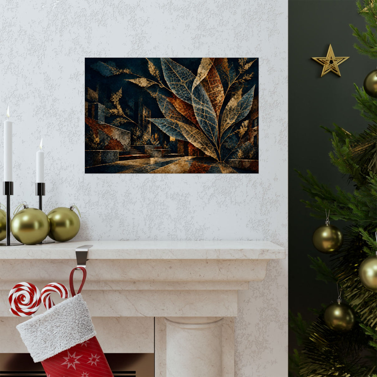 Where the City Takes Root | Abstract Botanical Matte Poster