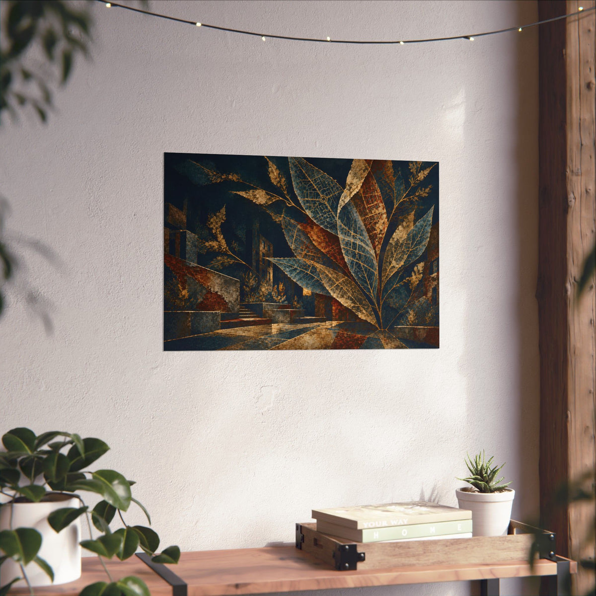 Where the City Takes Root | Abstract Botanical Matte Poster