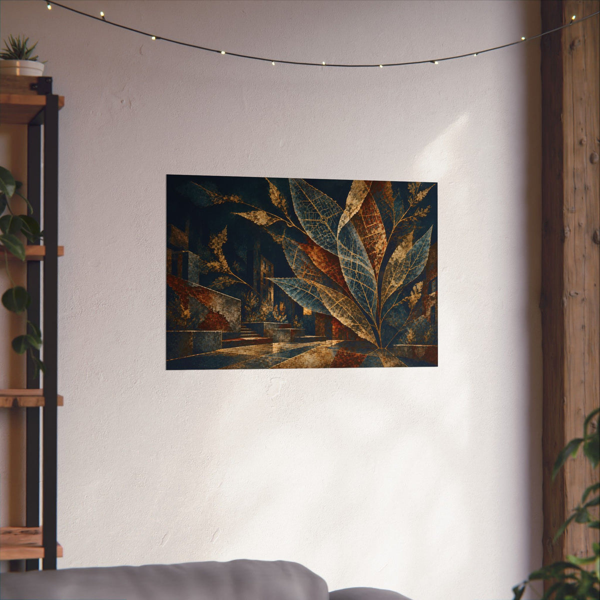 Where the City Takes Root | Abstract Botanical Matte Poster