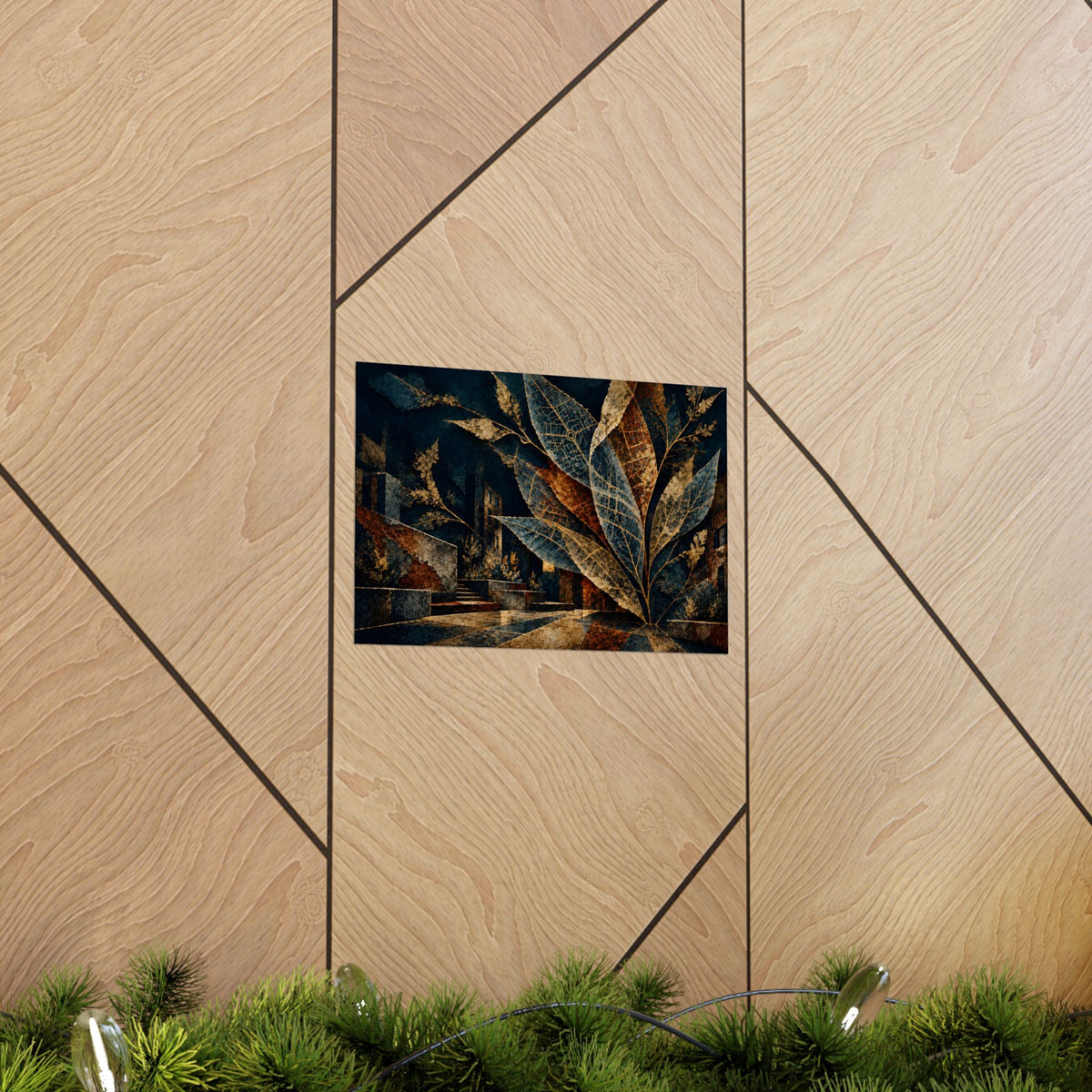 Where the City Takes Root | Abstract Botanical Matte Poster