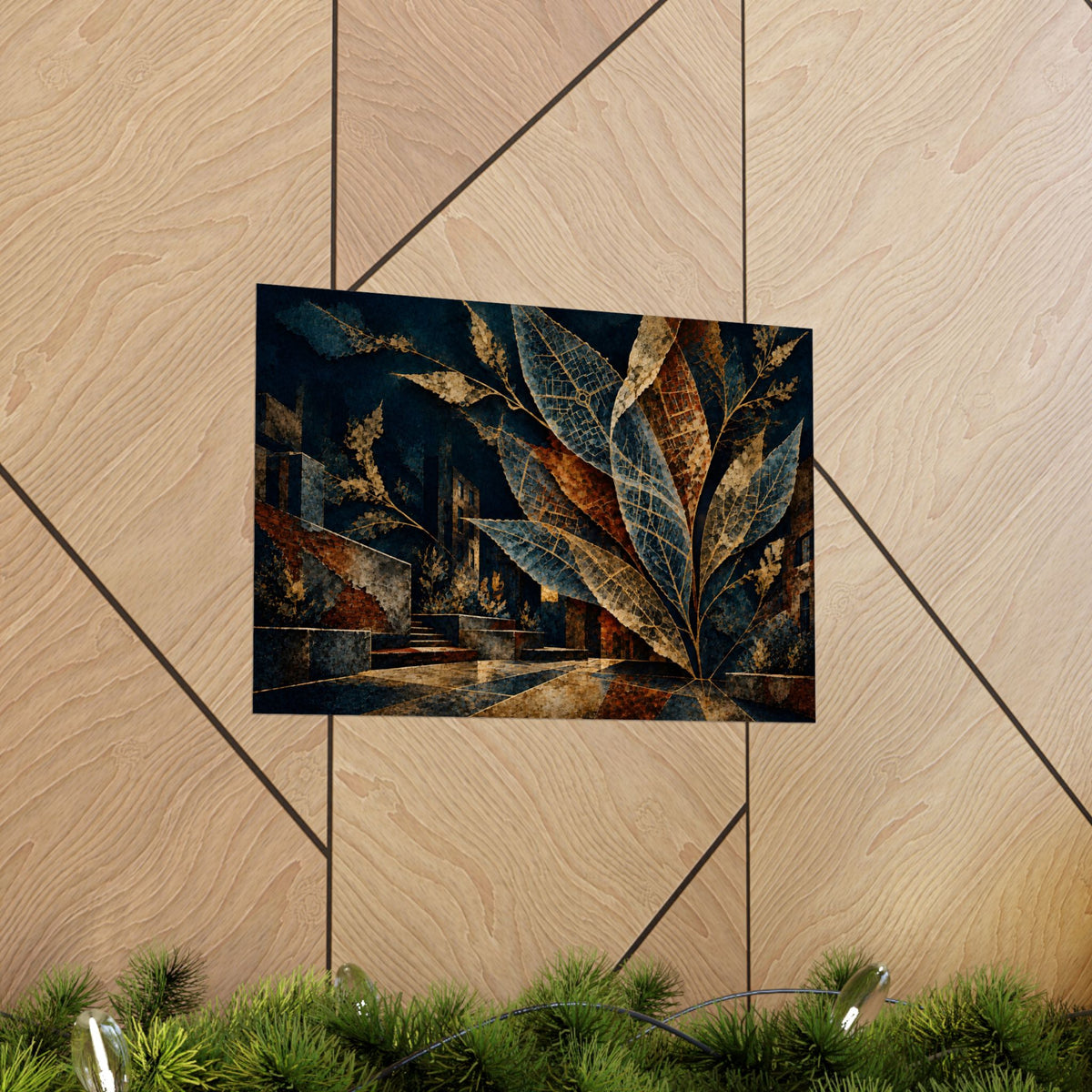 Where the City Takes Root | Abstract Botanical Matte Poster