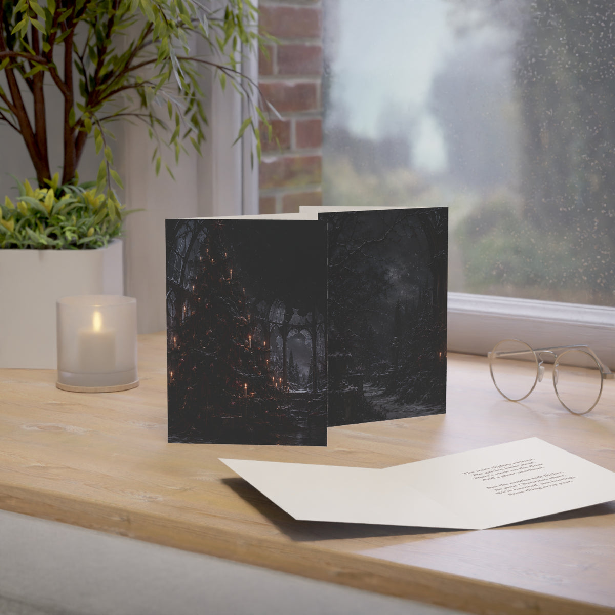 Haunted, Not Hosting | Funny Gothic Christmas Card