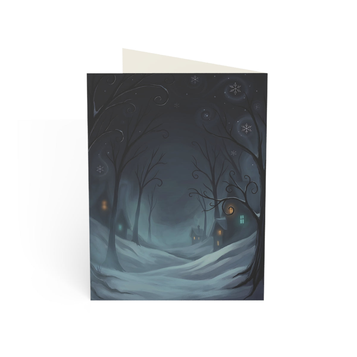 Where Crooked Trees Whisper | Eerie Christmas Greeting Card