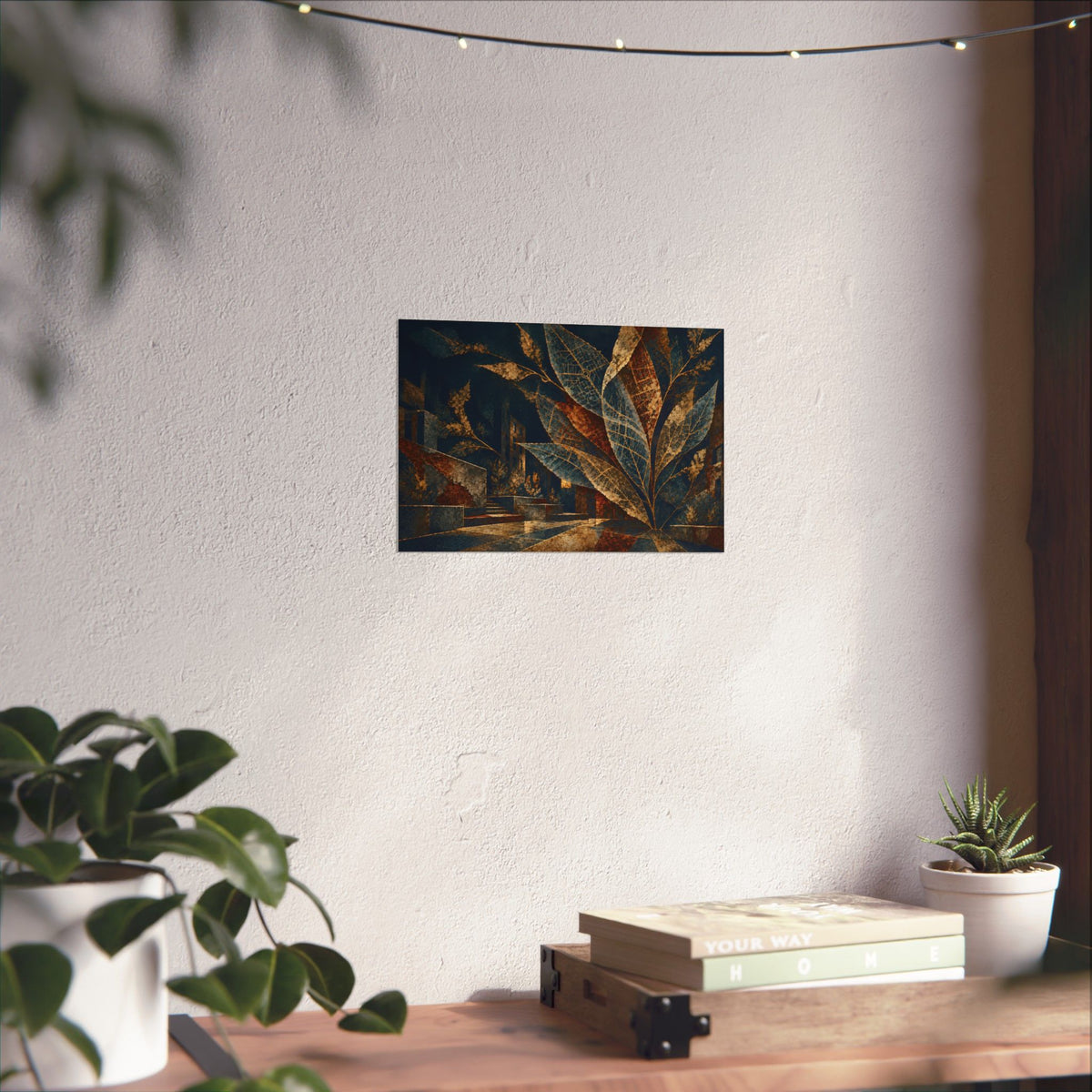 Where the City Takes Root | Abstract Botanical Matte Poster